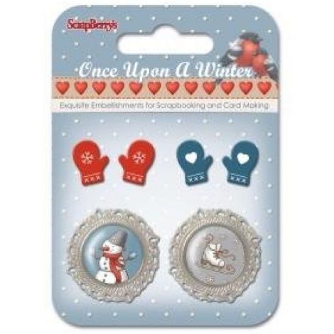 Elementy metalowe Scrap Berry's Once Upon a Winter 6, 6szt